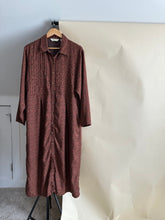 Load image into Gallery viewer, Vintage Pleated Micro-Floral Maxi Dress (Sized XL)