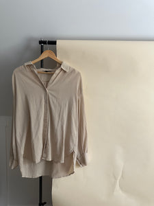 Gauzy Cotton Button Down (Sized S-L)