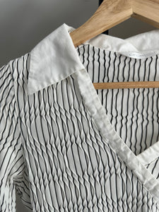 Pleated Collared Blouse