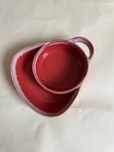 Load image into Gallery viewer, Ceramic Chip + Dip Bowl - Red