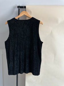 Vintage Ribbed Velour Vest (Sized M-XL)