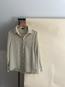 Sheer Ribbed Button Down (Sized S/M)