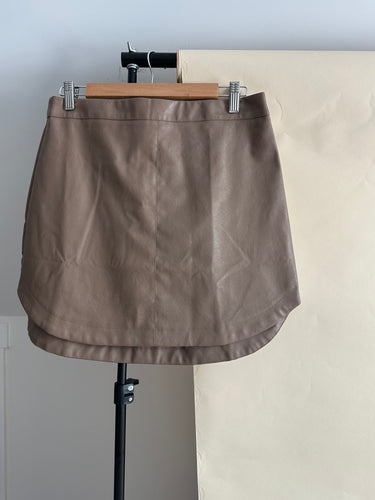 Faux Leather Mini Skirt