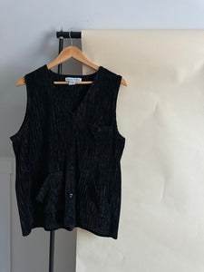 Vintage Ribbed Velour Vest (Sized M-XL)