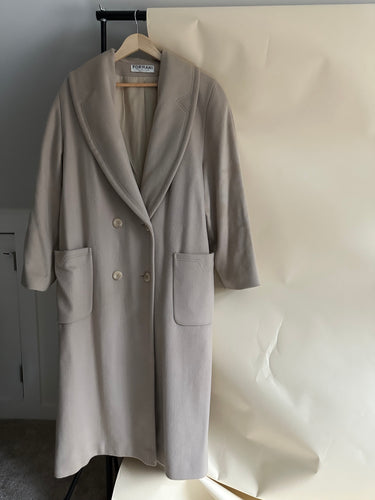 Vintage Double Breasted Longline Coat (Sized M/L)