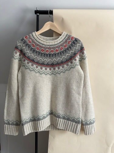 Fair Isle Wool Sweater (Sized XXS-S)