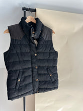 Load image into Gallery viewer, Puffer Vest with Faux Leather Detailing (Sized S/M)