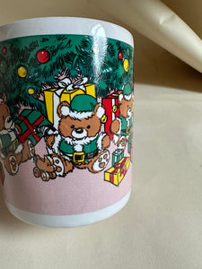 Vintage Christmas Mug - Tree + Gifts