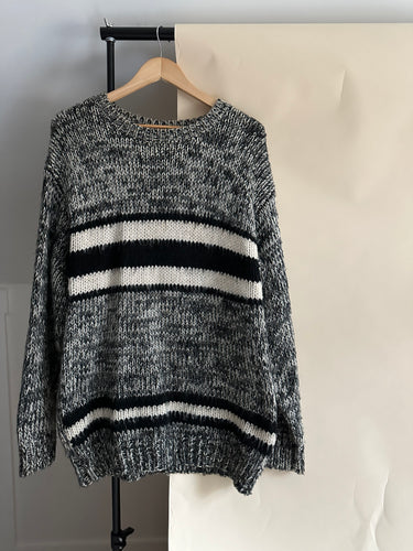 Vintage Striped Knit Sweater (Sized M-XL)