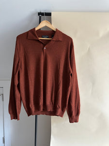 Merino Wool Polo Sweater (Sized M-XL)