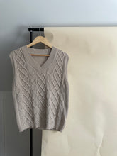 Load image into Gallery viewer, Cable Knit Sweater Vest (Sized XS-M)