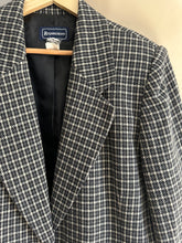 Load image into Gallery viewer, Vintage Houndstooth Wool Blend Blazer (Sized S-L)