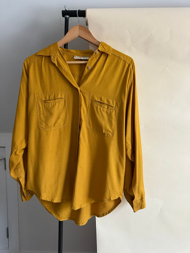 Vintage Mustard Blouse