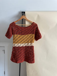 Vintage Handmade Crochet Top (Sized M)