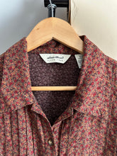 Load image into Gallery viewer, Vintage Pleated Micro-Floral Maxi Dress (Sized XL)