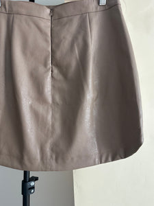 Faux Leather Mini Skirt