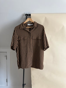 Vintage Striped Blouse (Sized XL-XXL)