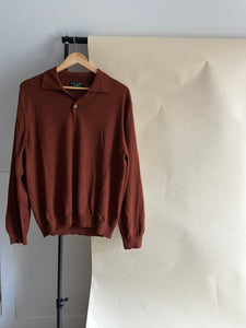 Merino Wool Polo Sweater (Sized M-XL)