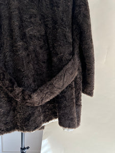 Vintage Faux Fur Brushed Coat (Sized S/M)