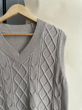 Load image into Gallery viewer, Cable Knit Sweater Vest (Sized XS-M)