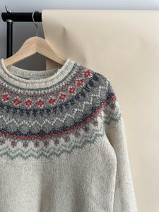 Fair Isle Wool Sweater (Sized XXS-S)