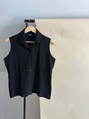 Vintage Ribbed Collared Tank