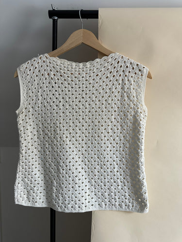 Vintage Cotton Eyelet Top (Sized S/M)