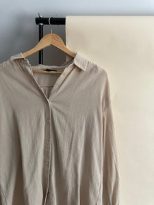 Gauzy Cotton Button Down (Sized S-L)