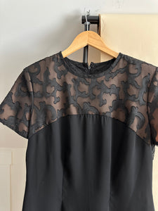 Vintage Floral Embellished Dress (Sized M)