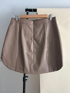 Faux Leather Mini Skirt
