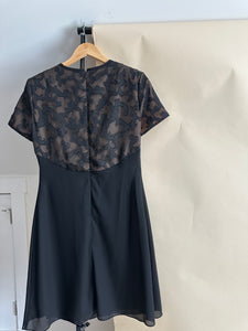 Vintage Floral Embellished Dress (Sized M)