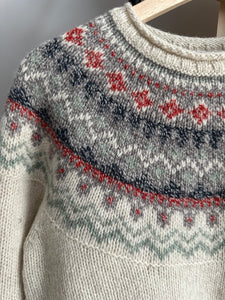 Fair Isle Wool Sweater (Sized XXS-S)