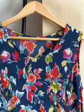 Load image into Gallery viewer, Vintage Gauzy Floral Dress (Sized L)