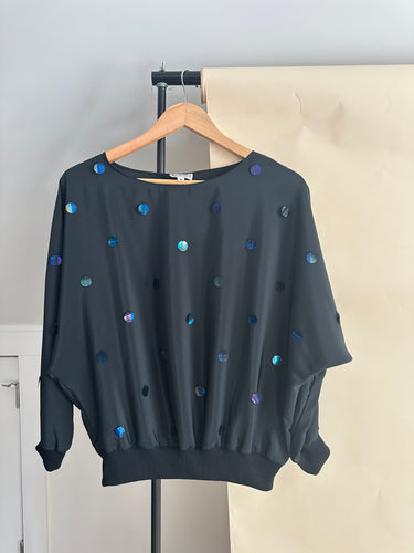 Vintage Jumbo Sequined Top