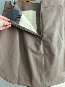 Faux Leather Mini Skirt