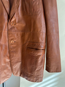 Vintage Leather Coat (Sized M/L)