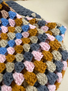 Vintage Handmade Crochet Blanket