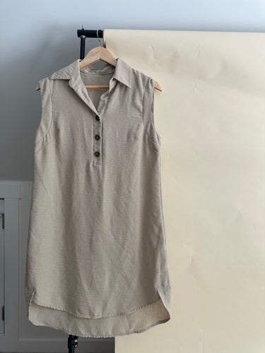 Collared Simple Mini Dress