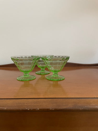 3 Vintage Sorbet Bowls