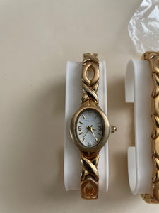 Vintage Matching Bracelet and Watch Set