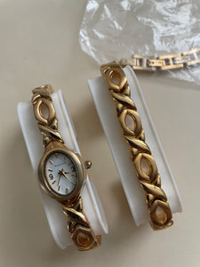 Vintage Matching Bracelet and Watch Set