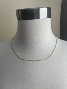 Vintage Sterling Silver Gold Plated Necklace