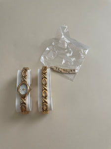 Vintage Matching Bracelet and Watch Set