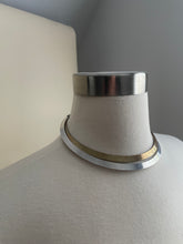 Load image into Gallery viewer, Vintage Two Tone Cuff Necklace