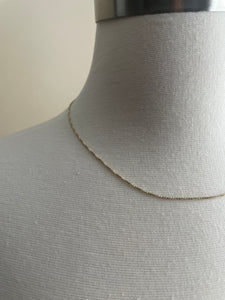 Vintage Sterling Silver Gold Plated Necklace