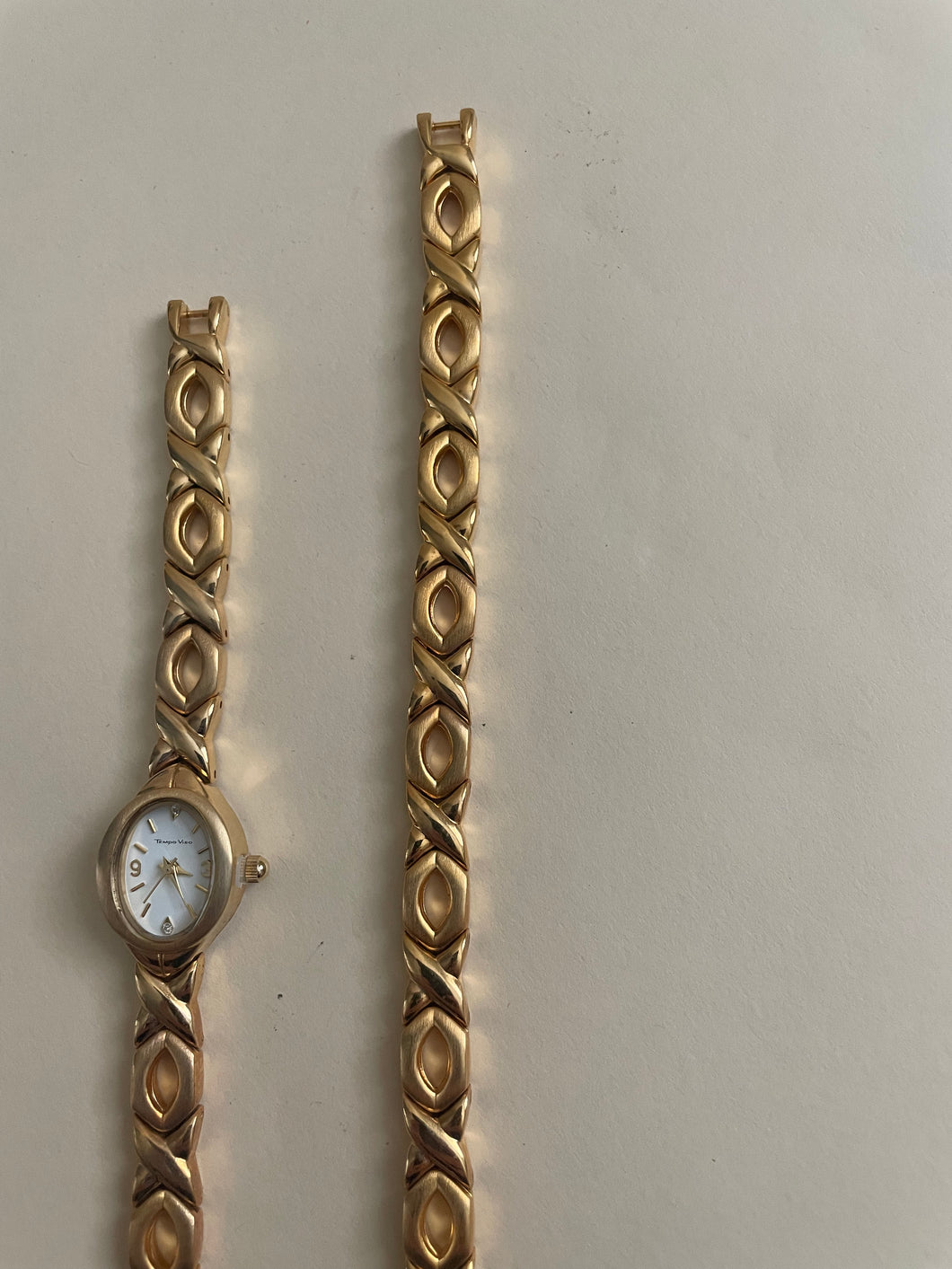 Vintage Matching Bracelet and Watch Set